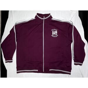 Vintage C C Creations Mens Texas A&M Aggies XL Track Jacket Marion White Zip Up